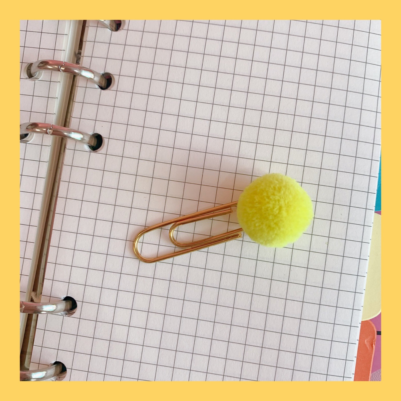 Picture of Japanese cute creative metal paper clip bookmark color candy wool ball pin student office supplies stationery