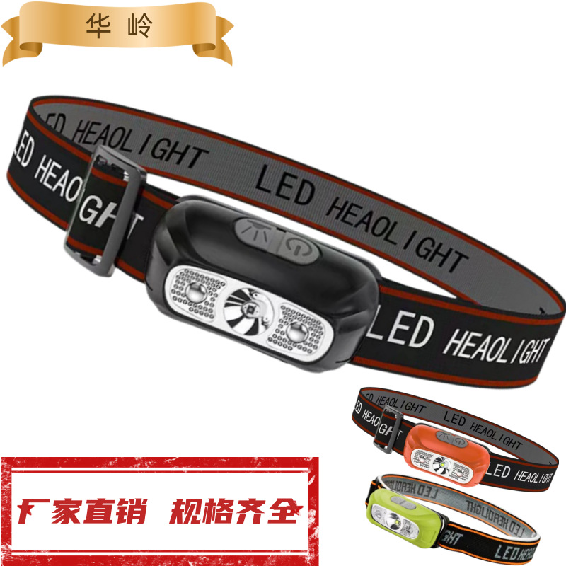 Cross-border induction headlight outdoor mini led night fishing miner lamp portable head lamp portable head lamp