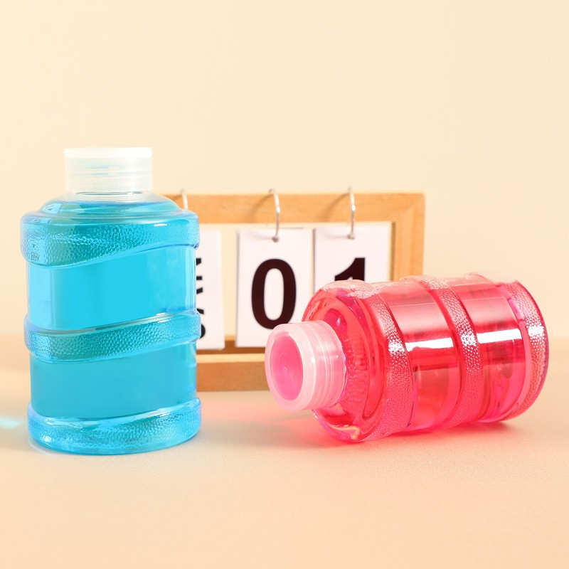 Portable milk tea bottle 500ml Net red same milk tea bucket new hand mini plastic bucket bottle PET