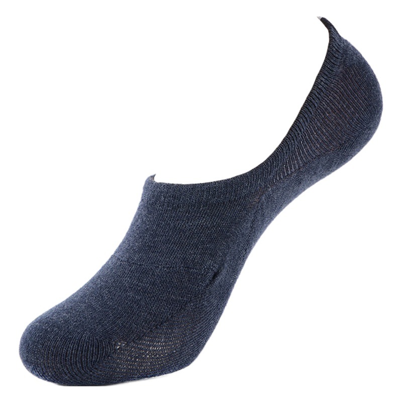 0 South Korea Imported Socks KIKI Men's Shallow Mouth Invisible Socks Sweat Absorbing Breathable Pure Color Red White Blue Small Label Spring Summer