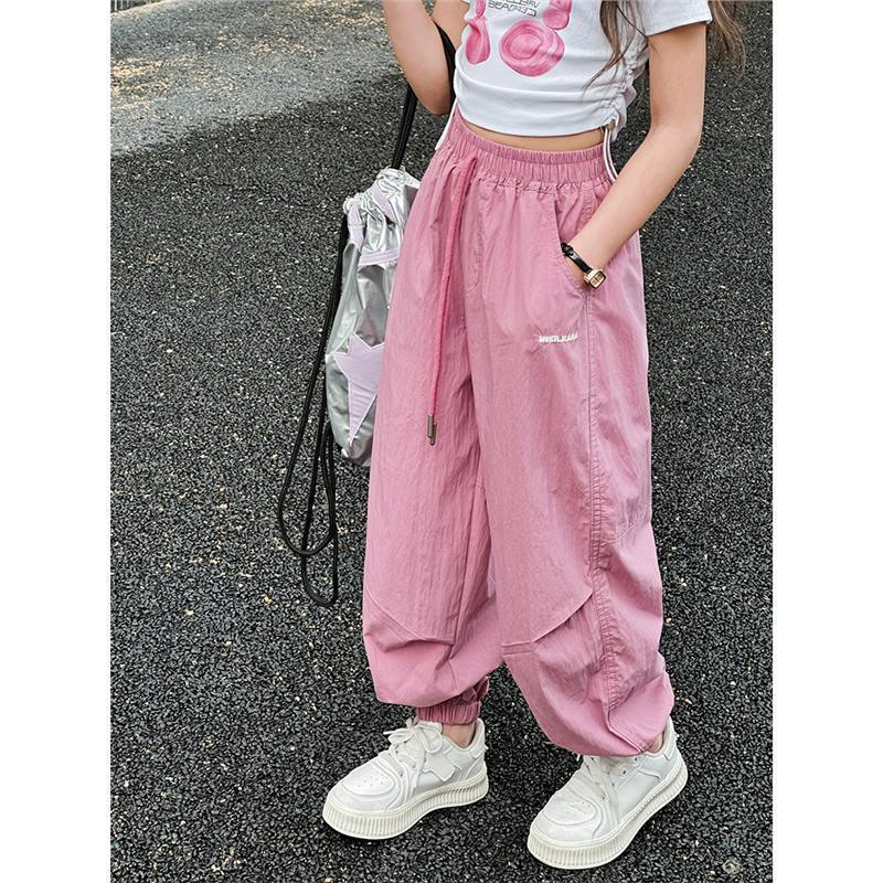 Girls' Summer Anti-mosquito Pants 2024 New Trousers Casual Pants Children's Thin Sports Pants Little Girls' Summer Pants