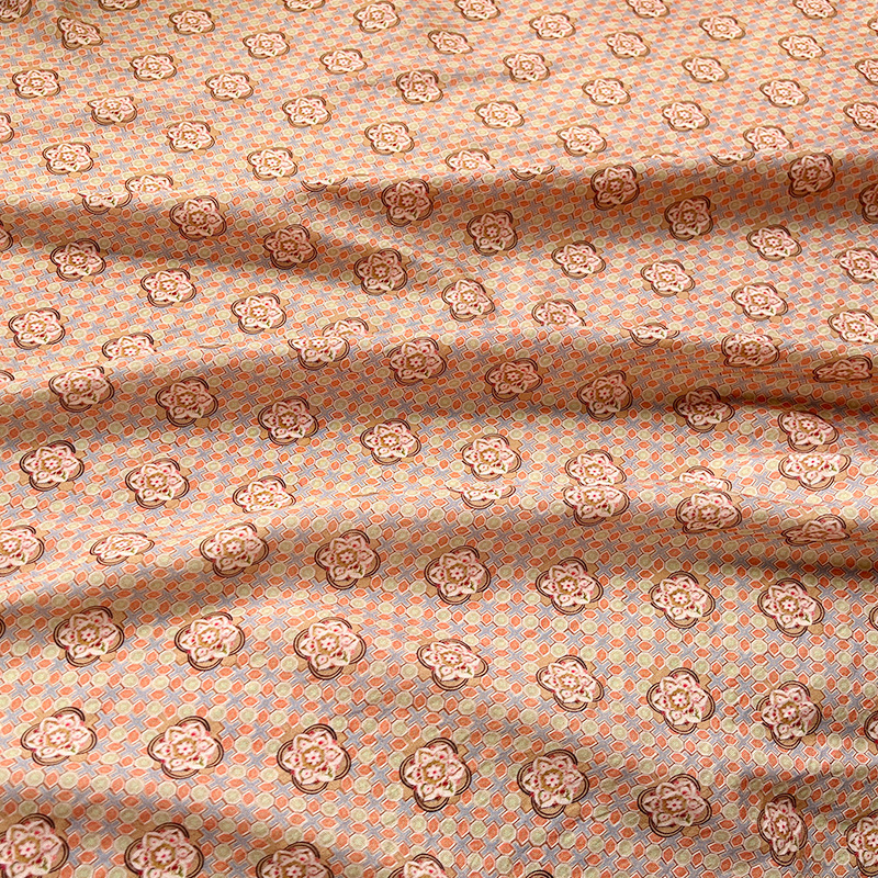 Ethnic Style Brocade Cotton Fabric Digital Printed Fabric Ethnic Style Cheongsam Dress Top Han Dynasty Fabric