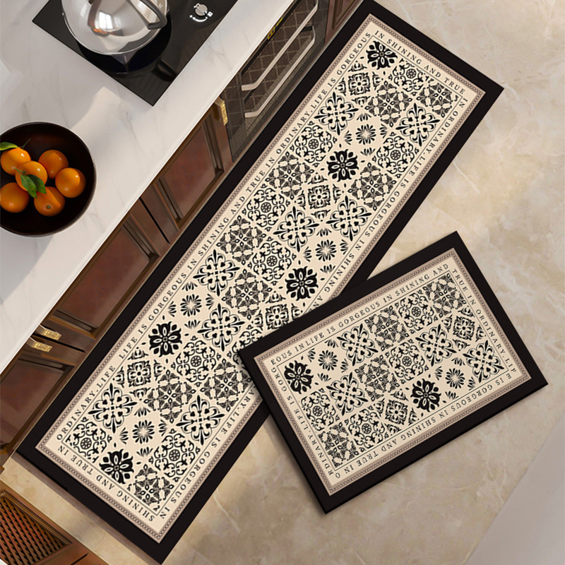 Kitchen floor mat high-grade absorbent diatom mud floor mat easy to take care of household rectangular non-slip mat a generation of hair