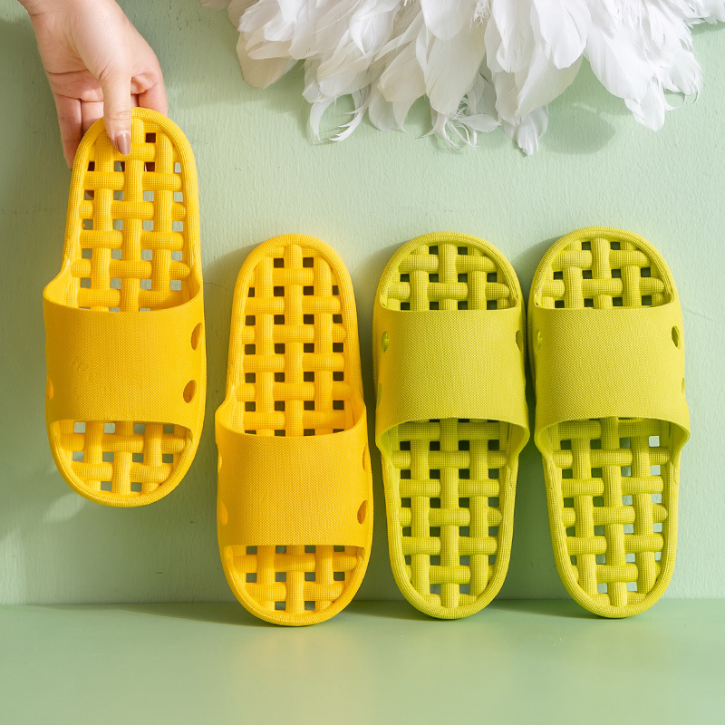 Unisex Quick-Dry Bathroom Slippers for Men and Women, Anti-Slip Hollow Design for Hotel Use
