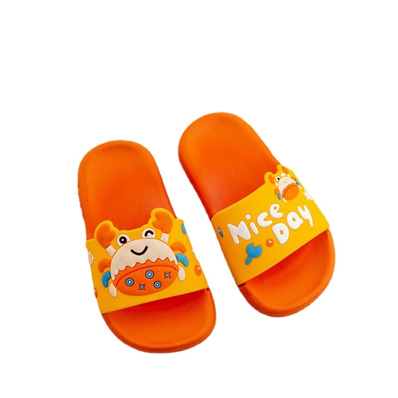A generation of children's slippers summer new beach cartoon cute men and women Net red inside and outside wear PVC plastic shoes