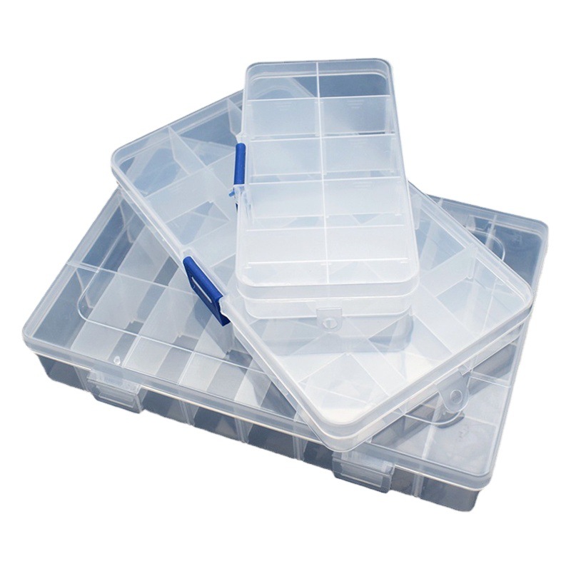 Jewelry Classification Screw Component Storage Box Pp 24-Grid Detachable Parts Box Plastic Box Wholesale Hot Sale