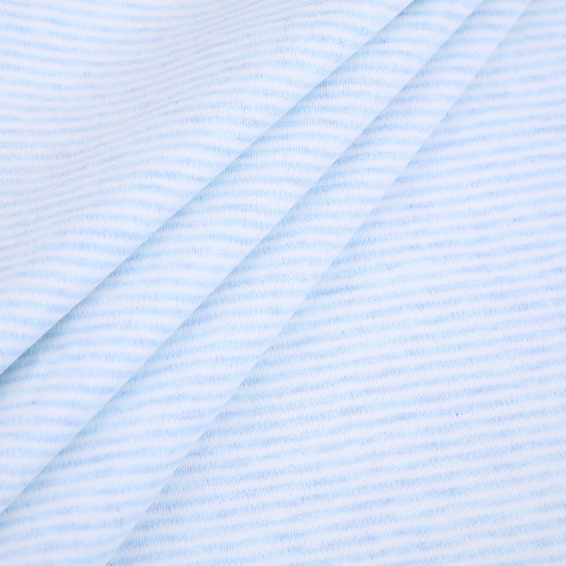 Picture of 0.2 Striped Colored Cotton Cloth Class A Yarn-dyed Cotton All Cotton Cloth Baby Leggings Climbing Wear Knitted Fabric