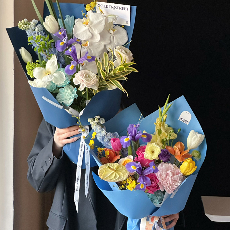 New Handfeel Xinghe Touch Paper Thickened Solid Color Art Paper Flower Wrapping Paper Flower Wrapping Paper Floral Shop