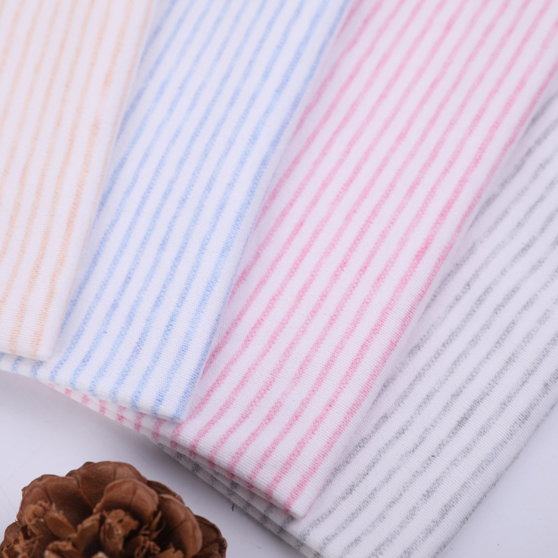 Picture of Cotton Yarn-dyed Striped Comfortable Cotton Children's Wear Pregnant Women's Lactation Pajamas Knitted Fabric Comfortable Cotton Striped Fabric