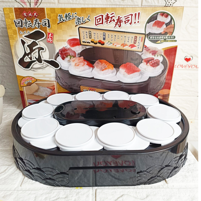 Picture of Rotary dessert birthday driver automatic rotating dessert machine rotary dessert machine cake display stand birthday party decoration