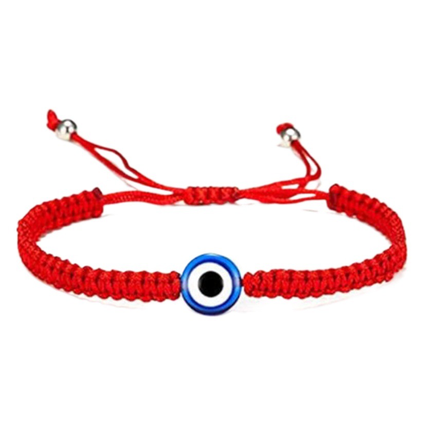 Cross-border hot sale cheap eye bracelet seven adjustable bracelet hand-woven flat diamond knot bracelet wholesale