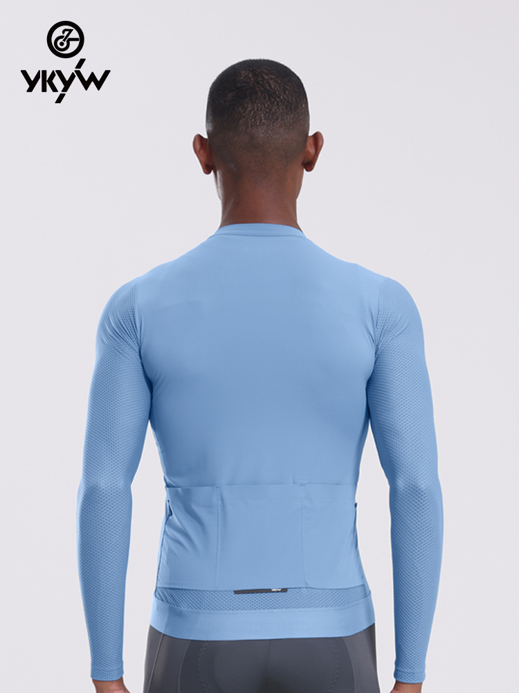 Picture of YKYW New Bicycle Sports Top Summer Hover Tight Breathable Sweat-wicking Men's Riding Clothes Long Sleeve
