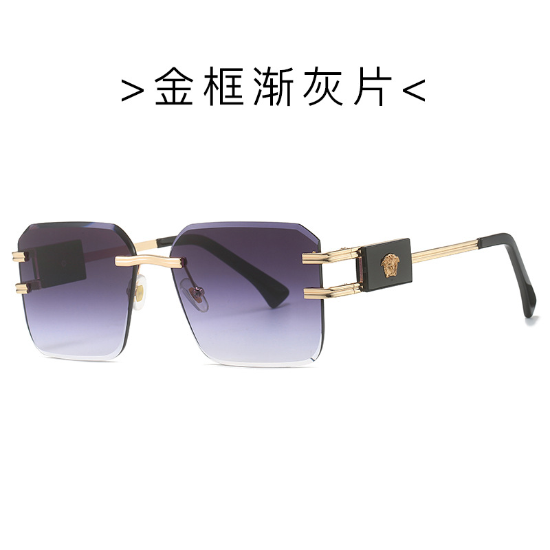 Picture of New fashion head sunglasses 3025 European and American personality sunglasses men and women cross-border all-match rimless sunglasses