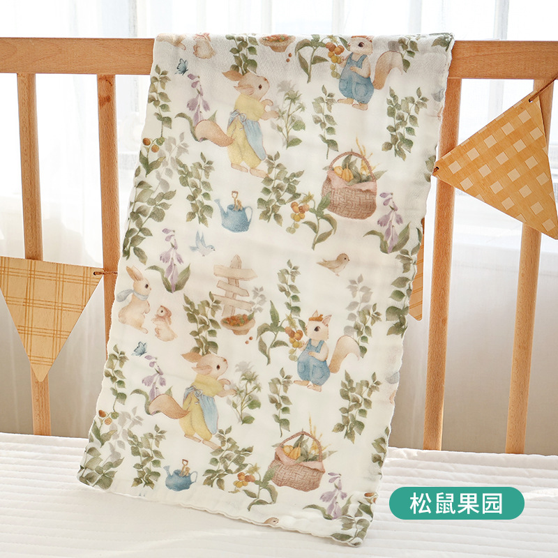 Picture of Baby Type A Gauze Towel Cotton Children's Wash Towel Small Square Towel Slipper Towel Newborn Baby Bathing Face Wash Hand