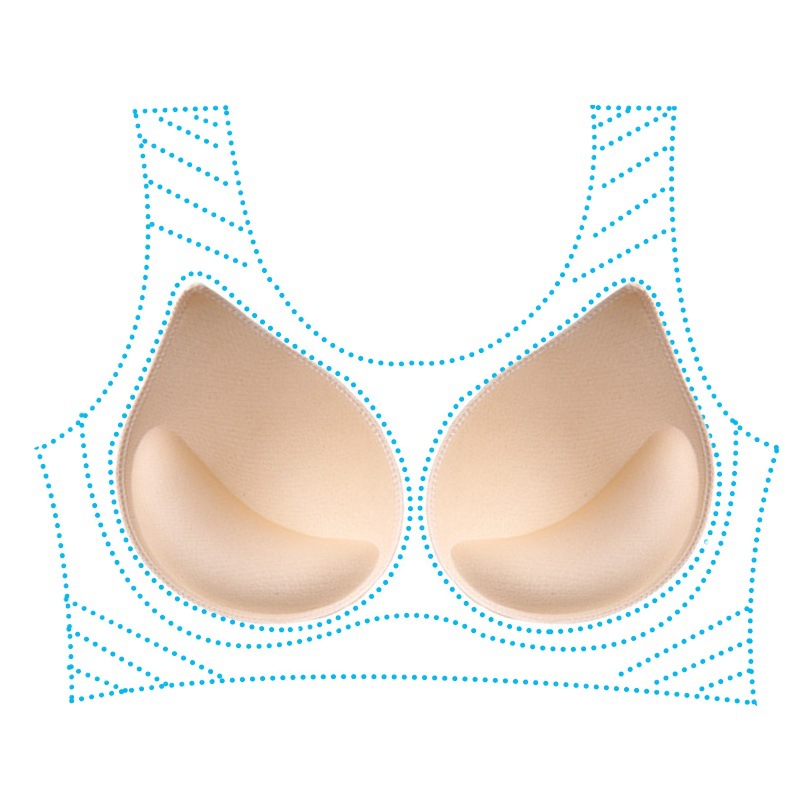 Picture of Breast Pads, Thickeneded Inserts, Small Breast Push-Up Sports Bras, Vests, Chest Straps, Swimsuits, Breathable Push-Up Sponge Coasters