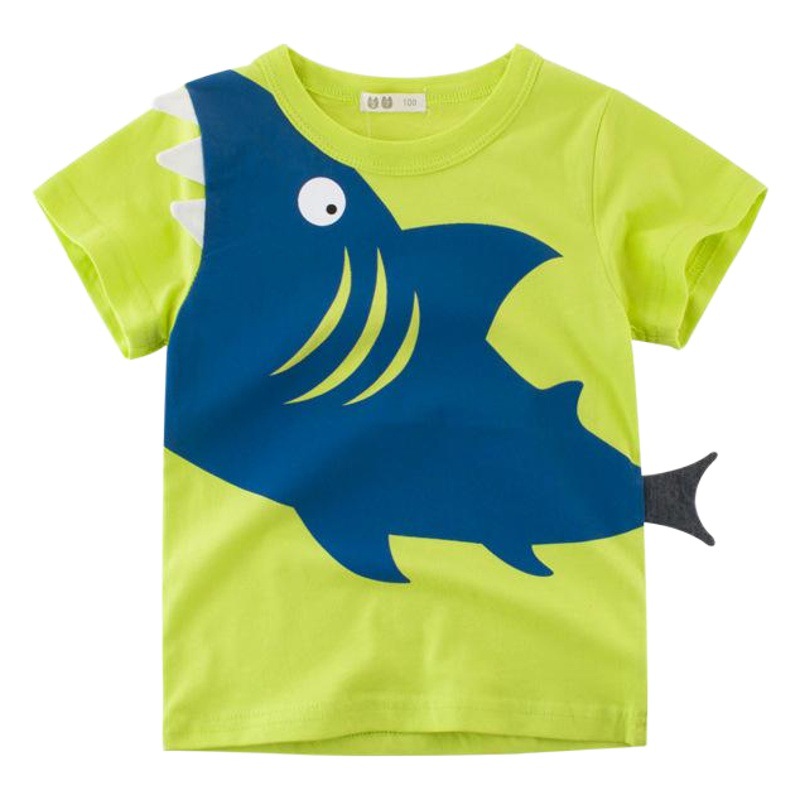 Picture of Kids Wear Korean Style Children's Clothing New 2025 Summer Manufacturer Wholesale Boys Short-Sleeved T-Shirts Children's Clothes