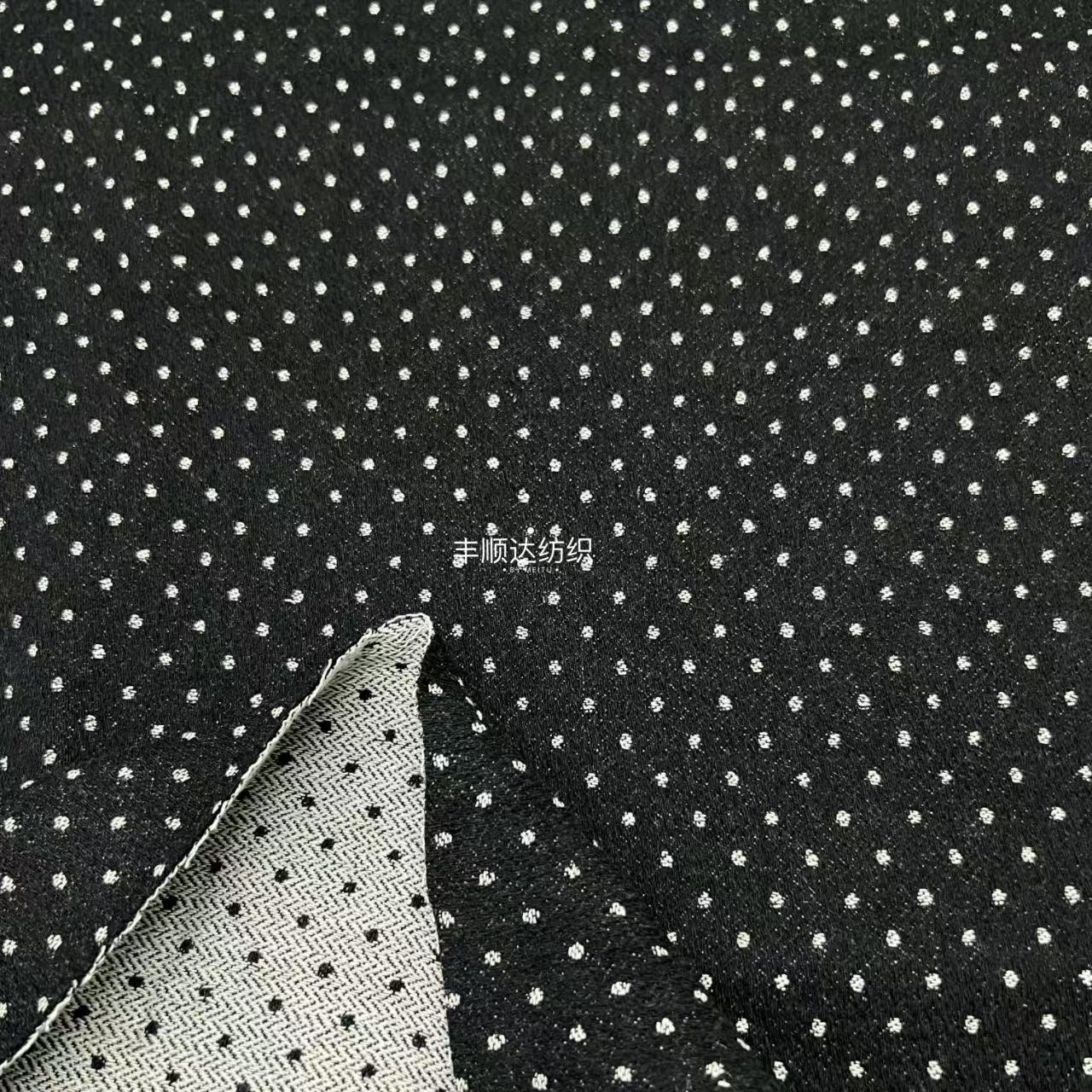 Picture of Jacquard wave dot wash water Denim fabric pants coat bag shoes hat shoes clothing fabric manufacturers wholesale