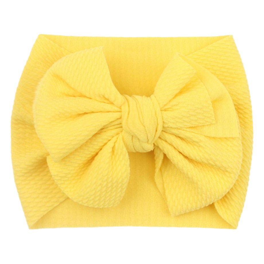 New European and American Creative Soft Children's Headbands, Cute Solid Color Bow Baby Hair Accessories, Infant Multi-Color Headwear