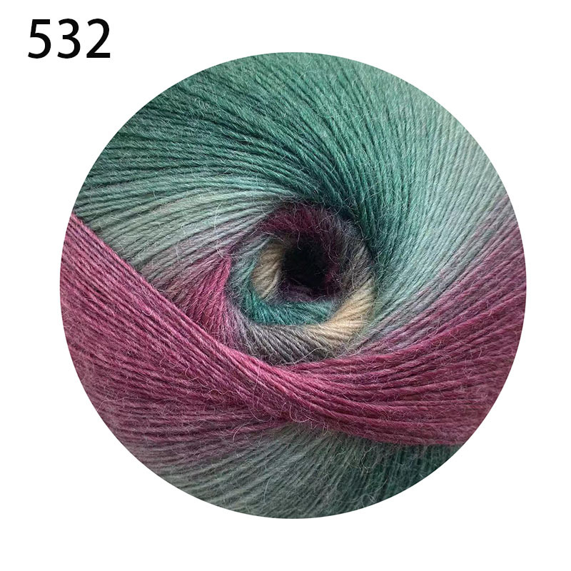 Picture of 1000 m Magic Ball Rainbow Wool Wool Wool Hand-Woven Crochet Shawl Hat Scarf Coat Coarse Baby Wool Ball