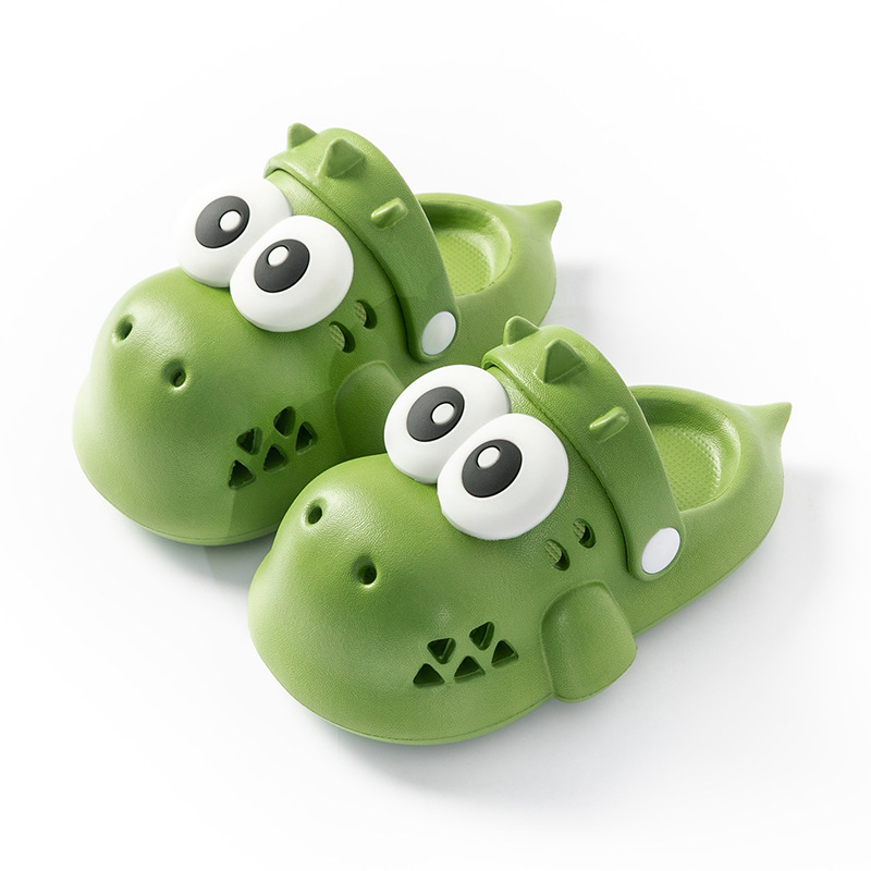 Picture of Dinosaur cute children's slippers boys and girls summer indoor and outdoor wear non-slip wear-resistant home slippers hole shoes cute