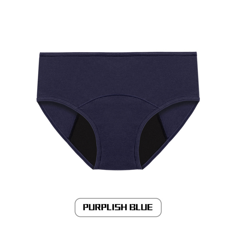 Picture of Foreign trade color side menstrual period underwear women's cross-border low waist plus size large flow three-layer menstruation period underwear