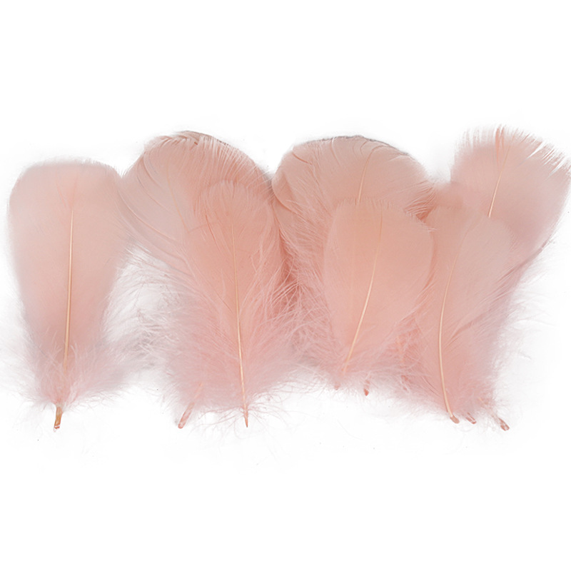 Picture of Special offer about 100 colored small floating feathers goose feather diy jewelry festival scene decoration filler feathers