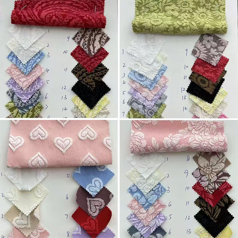 2025 new three-dimensional texture fabric cross-border fabric storage bags crafts jacquard fabric in stock