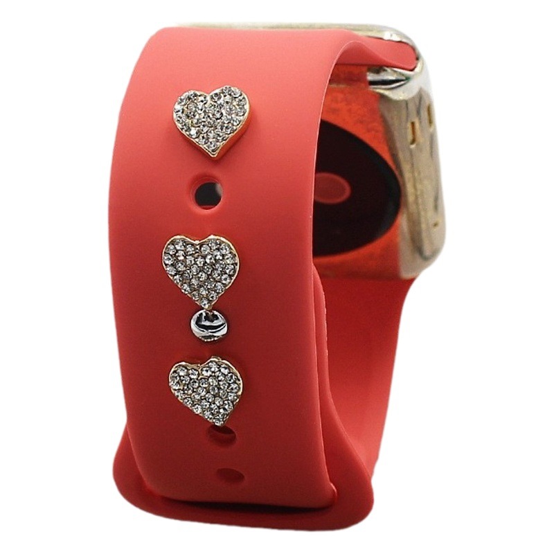 For apple watch Smart watch Silicone Strap Decorative Buckle Decorative Nail Drill Series