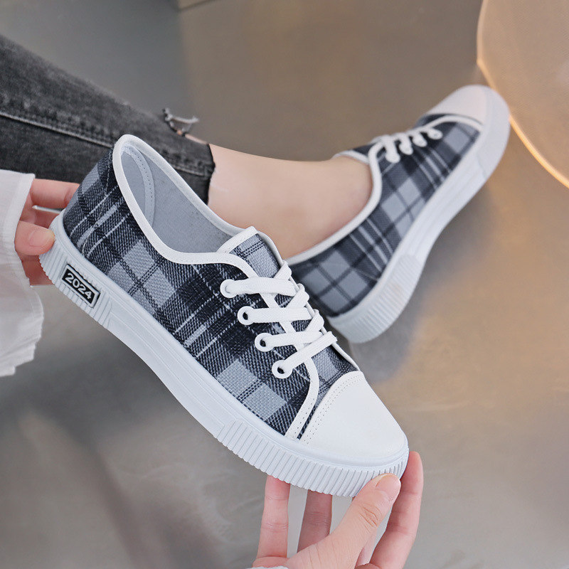 2024 New Canvas Shoes Women's Breathable Fashion Women's All-match Comfortable Flat Shoes Sports Casual Shoes Student Shoes