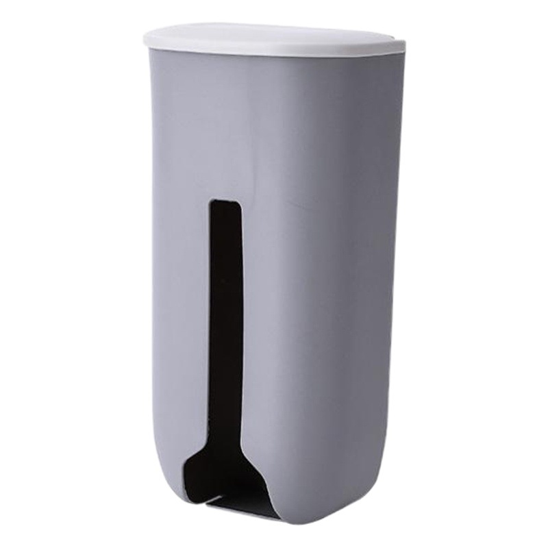 No-Drill Trash Bag Storage Box, Wall-Mounted Plastic Bag Organizer, Large Capacity Storage Box