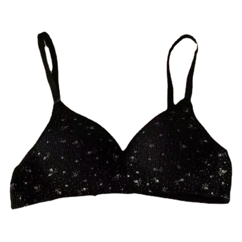 Wire-Free French-Style Seamless Triangle Cup Bra for Women, Push-Up Bra, Wholesale, Makes Large Busts Appear Smaller