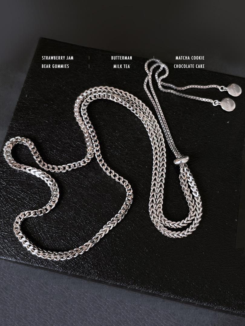 New Luck Round Brand Cubic Keel Pull-Out Necklace Women's Clavicle Chain Accessible Luxury Niche Design High-End Versatile