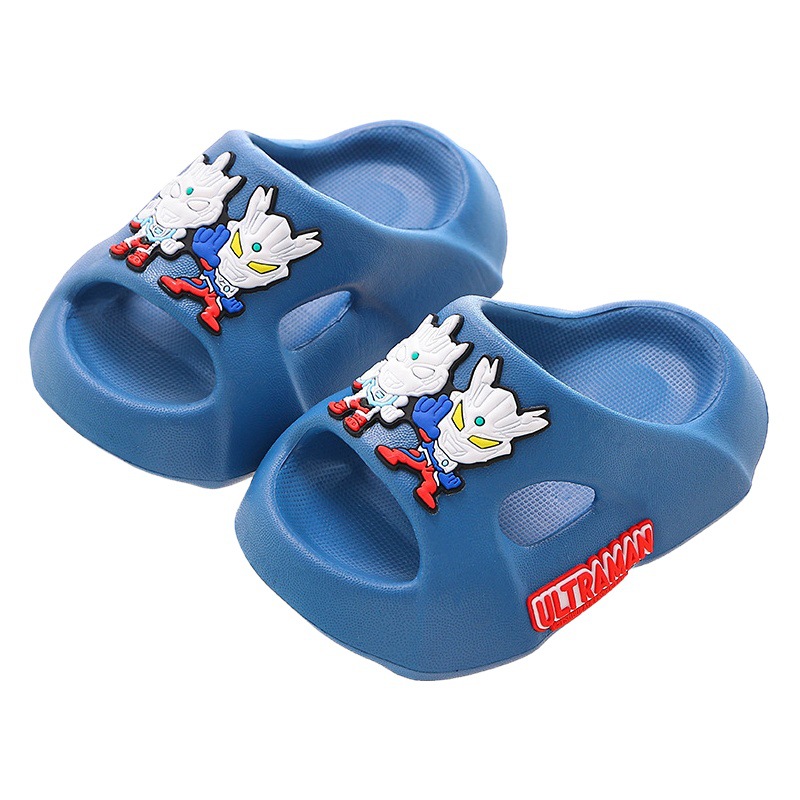 Children's slippers boys' cartoon Ultraman non-slip waterproof bath indoor home summer slip-on slippers