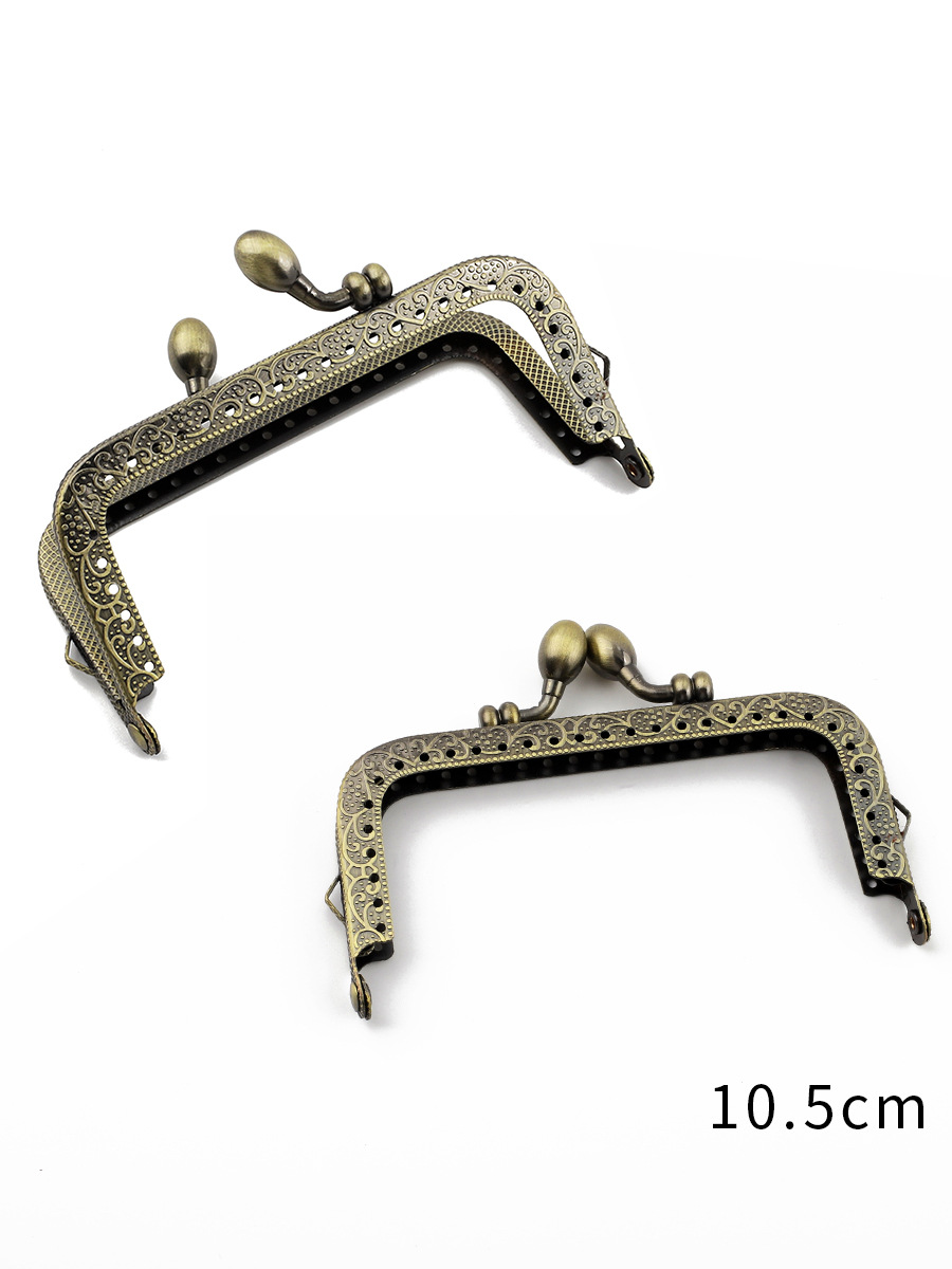 Picture of Small bag accessories mouth gold material square handmade diy coin purse gold mouth accessories hardware