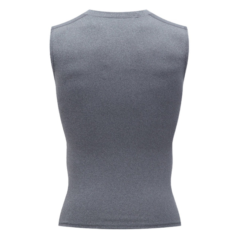 Quick-Drying Sports Vest Men's Basketball Fitness Vest Trendy Brand Sleeveless Shirt Summer Casual Sweat-Absorbent Solid Color Sportswear