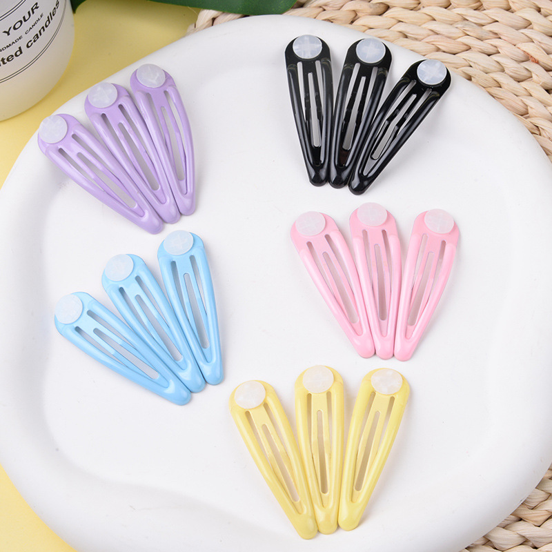 Picture of Candy Colorful Hairpin Hyuna Style Colorfulful Water Drop Clip Glue Bb Clip Hairpin Duckbill Clip Korean DIY Headwear Wholesale