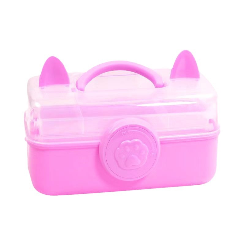 Picture of Original three-layer personalized storage box storage box multifunctional storage box sundries organizing basket goo card fire paint storage