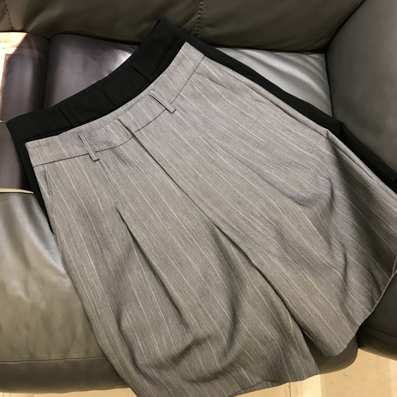 High Waist Five-point Suit Shorts Women's Summer New Arrival French-style Bermuda-style Shorts Thin Loose Casual Pants for Summer