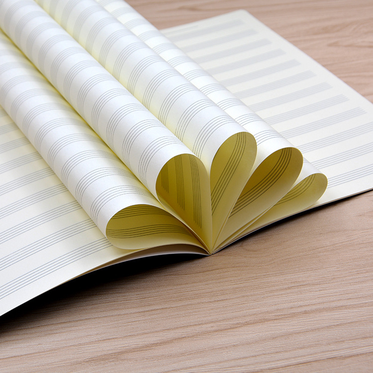 Picture of [A generation of hair] General staff notebook 16 open music score song book music exercise book musical instrument accessories