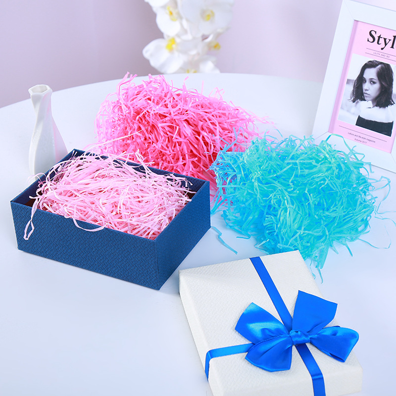Spring Festival Wedding Candy Box Raffia Paper Silk Packaging Filler Accessories Gift Cosmetics Packaging 20G/Pack