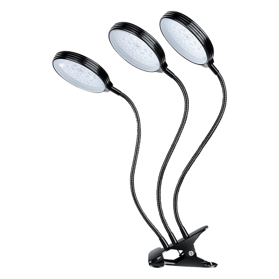 Qianchun Lighting LED plant growth lamp waterproof three-head clip plant lamp timing dimming plant fill light