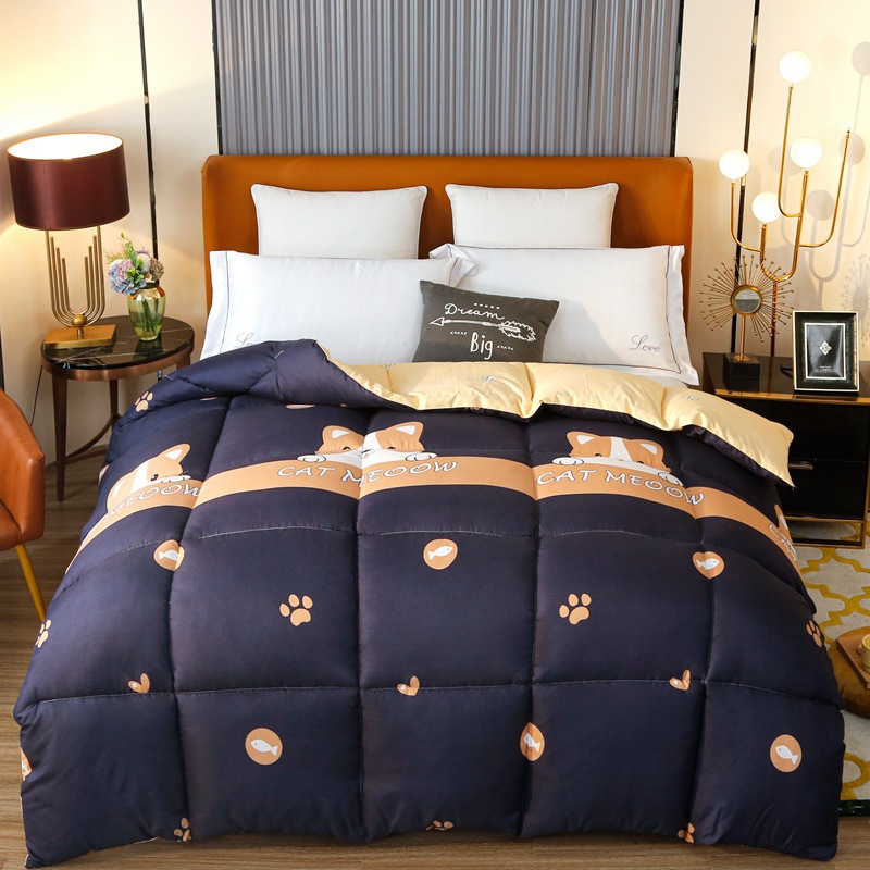 Picture of Quilt Spring and Autumn Quilt Core Quilt Winter Quilt Single Student Dormitory Autumn and Winter Thickened Four Seasons Universal Bedding Double