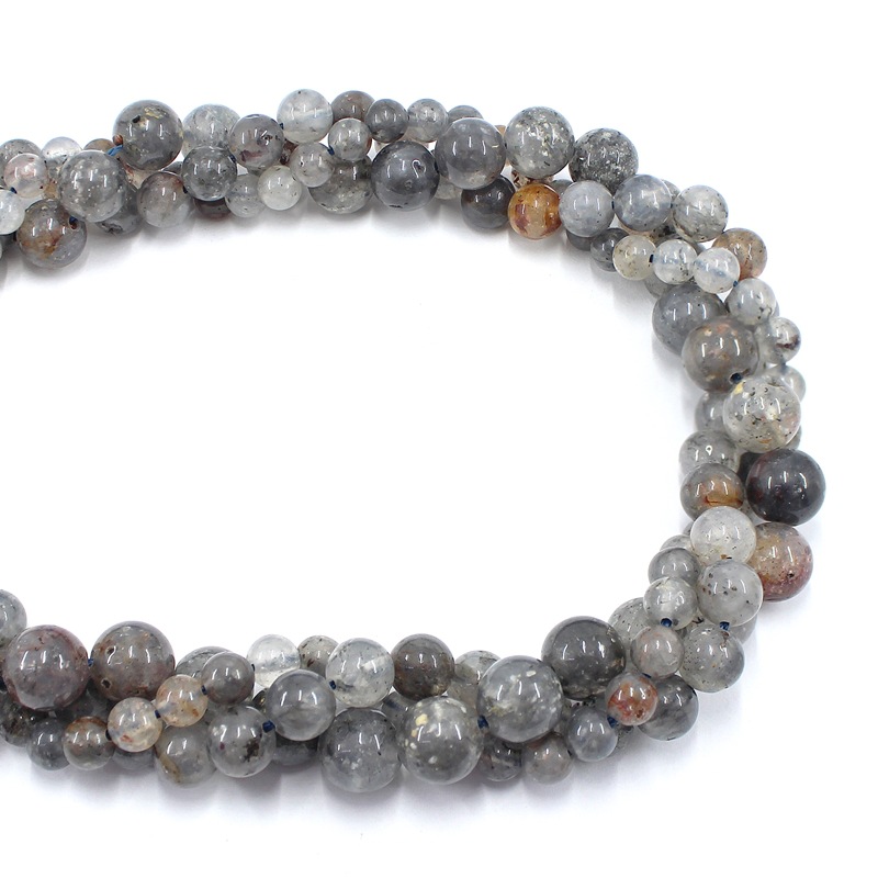 Picture of Natural blood cloud crystal glossy round beads loose beads beads semi-finished products wholesale handmade DIY bracelet necklace jewelry accessories