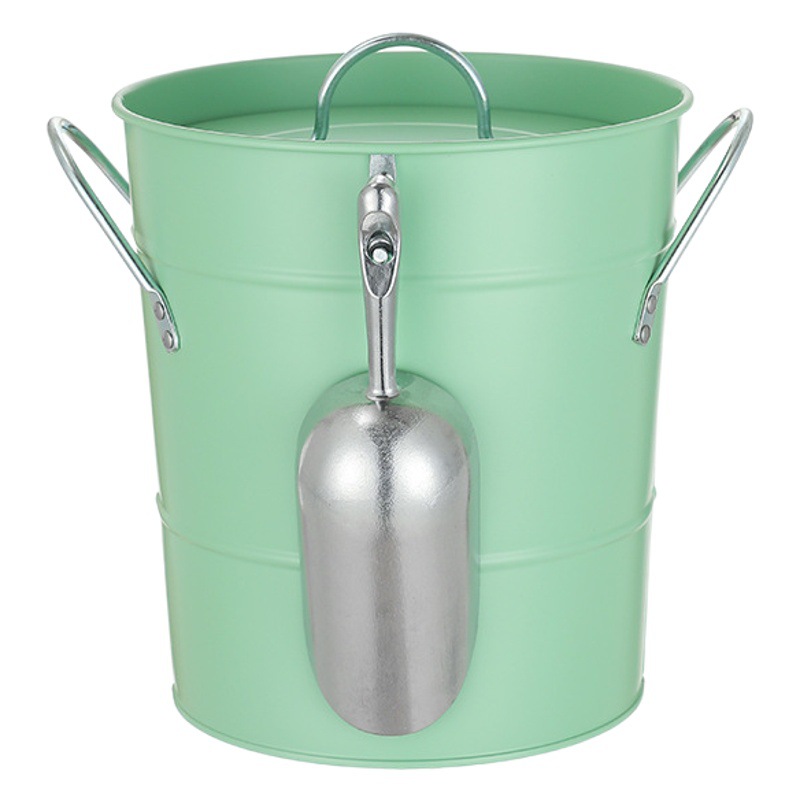 Stainless Steel Ice Bucket Amazon Champagne Outdoor Special Beer and Red Wine Creative Dry Ice Bucket with Lid and Shovel