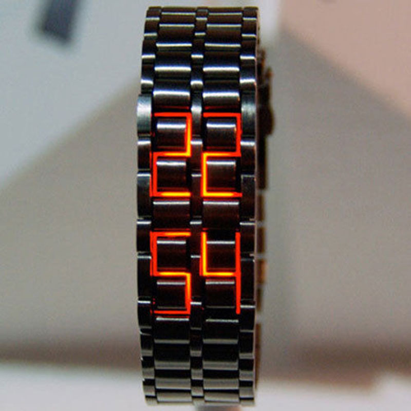Picture of European and American Personalized Creative Lava Led Waterproof Trendy Men's Watch Men's Bracelet Couple Retro Men's Watch Spot Wholesale
