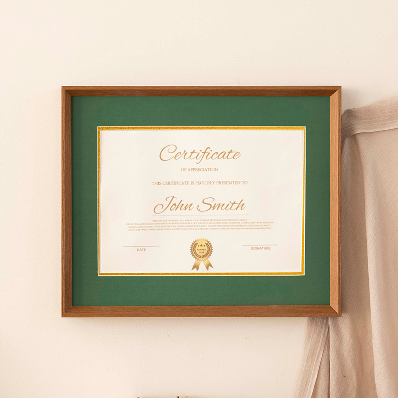 Picture of Graduation certificate frame A4 honor patent photo frame wall mounting graduation award display frame acrylic picture frame 20-inch