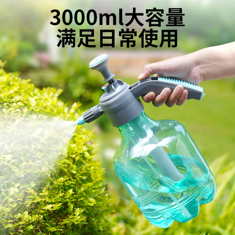 Watering Can for Watering Flowers Household 3L Super Large Capacity Water Spray Air Pressure Watering Can Pressure Sprayer Flower Watering Can