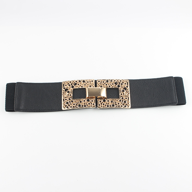 Picture of European and American simple all-match women's elastic belt waist seal princess dress decorative belt elastic Korean fashion women's belt