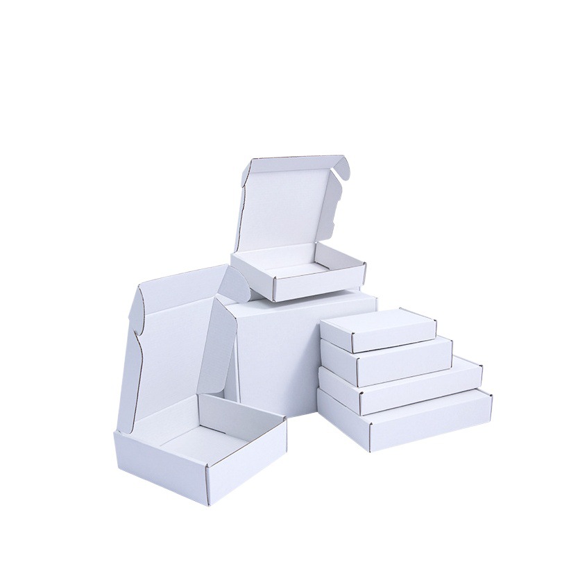 White Airplane Box T2 Express Packaging Extra Hard Cardboard Box for Clothing and Underwear T2 Corrugated Paper Packaging Jewelry Box Cross-Border