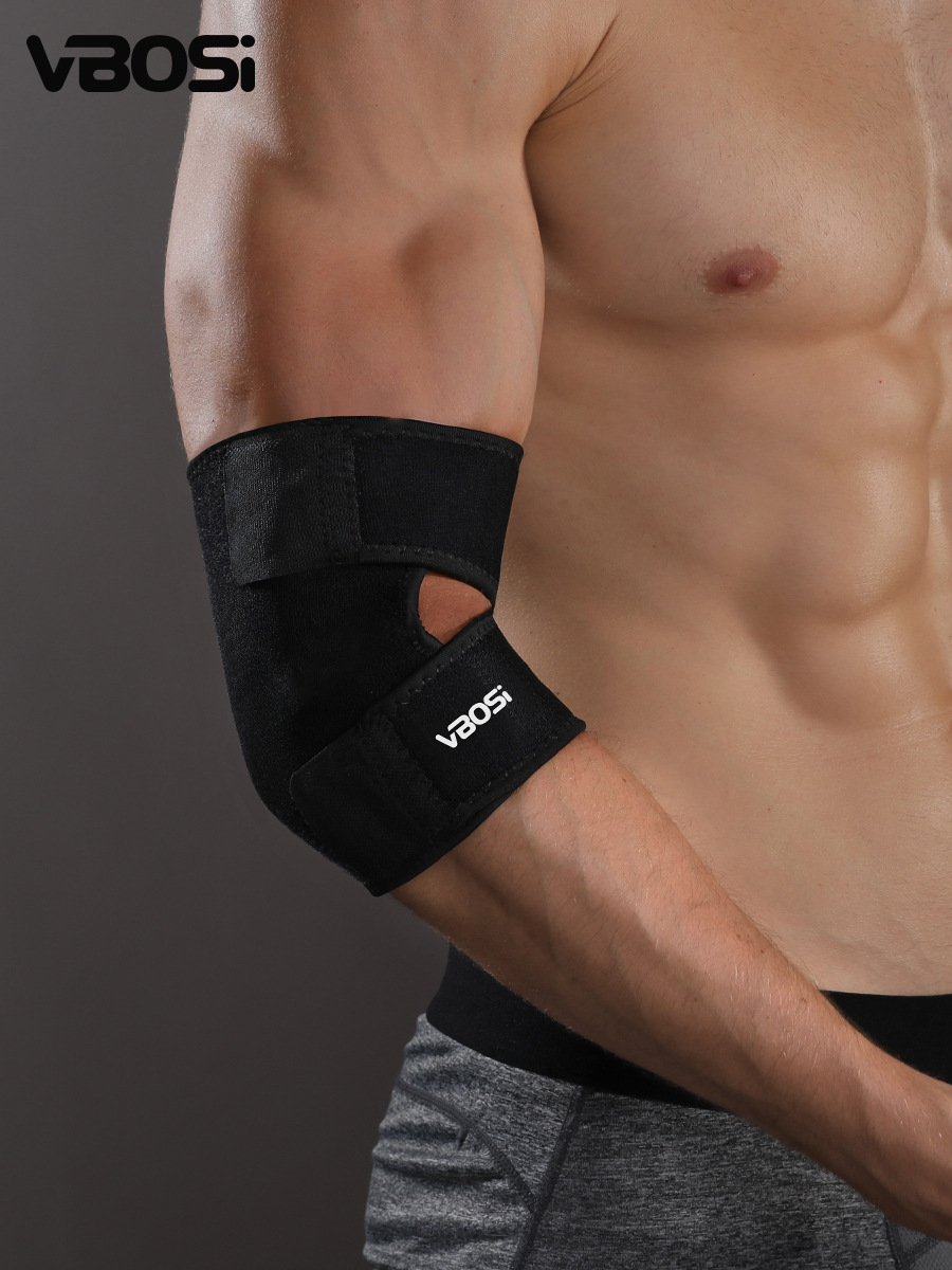 Vbosi Sports Elbow Pads, Outdoor Sports Compression Protective Gear, Weightlifting Cycling Tennis Badminton Basketball Spot Wholesale